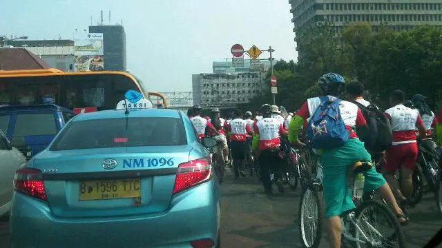 Waspada Macet, Fun Bike di Berbagai Kawasan Warnai HUT TNI 