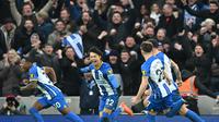 Striker asal Jepang Kaoru Mitoma bawa Brighton singkirkan Liverpool di Piala FA 2022/2023 (AFP)