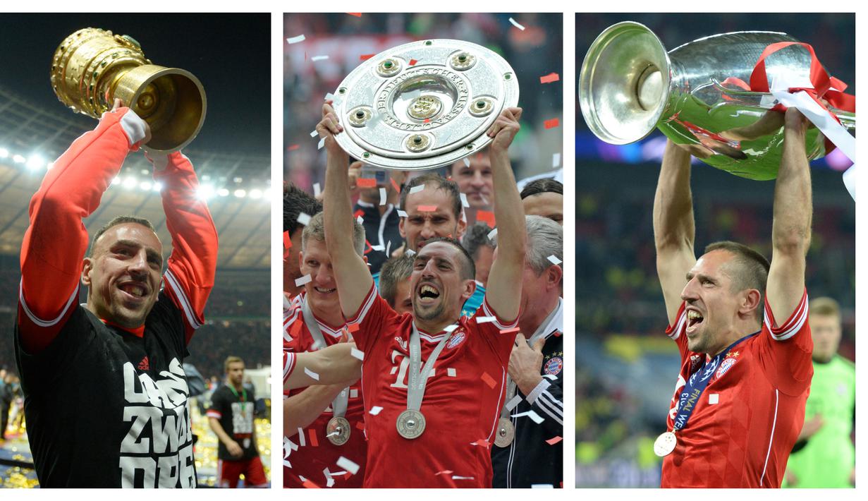 Keberhasilan sebuah klub meraih treble winners tentu menjadi kebanggan bagi para pemainnya. Apalagi di tahun yang sama, sang pemain juga dinominasikan sebagai penerima Ballon d'Or. Apa daya, 5 pemain berikut gagal meraih Ballon d'Or meski meraih treble winners. (Kolase AFP)