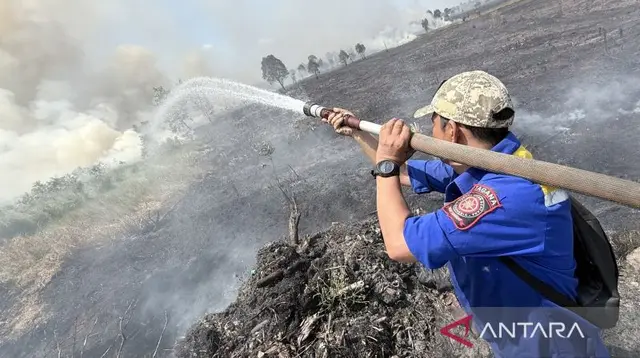 Asap Kebakaran Hutan Kalsel Makin Parah, Utara Bandara Jadi Fokus