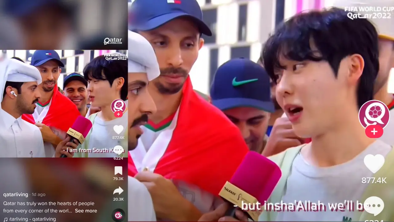 Suporter Korea Selatan di Piala Dunia 2022 Pukau Reporter Qatar