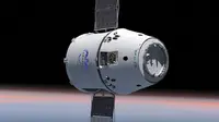 Kapsul Dragon dari SpaceX (sumber : spacex.com)