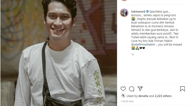 Ade Firman hakim di mata Lukman Sardi (Foto: Instagram/@lukmansrd)