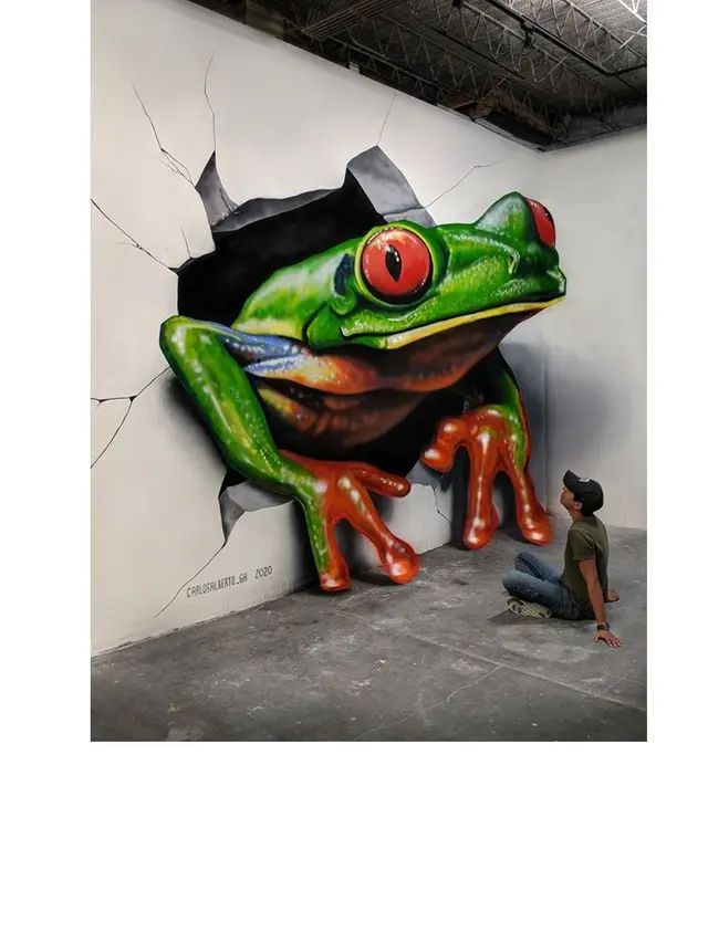Seniman Ini Buat Ilustrasi 3D di Dinding dan Jalanan, 7 Hasilnya Mengagumkan