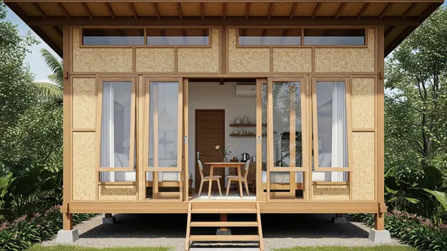 Desain Rumah Panggung Modern dengan Ventilasi Silang