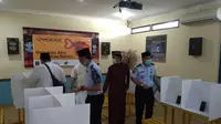 Lapas Bekasi sediakan Bilik video call untuk warga binaan bersilaturahmi Lebaran. (Liputan6.com/Bam Sinulingga)