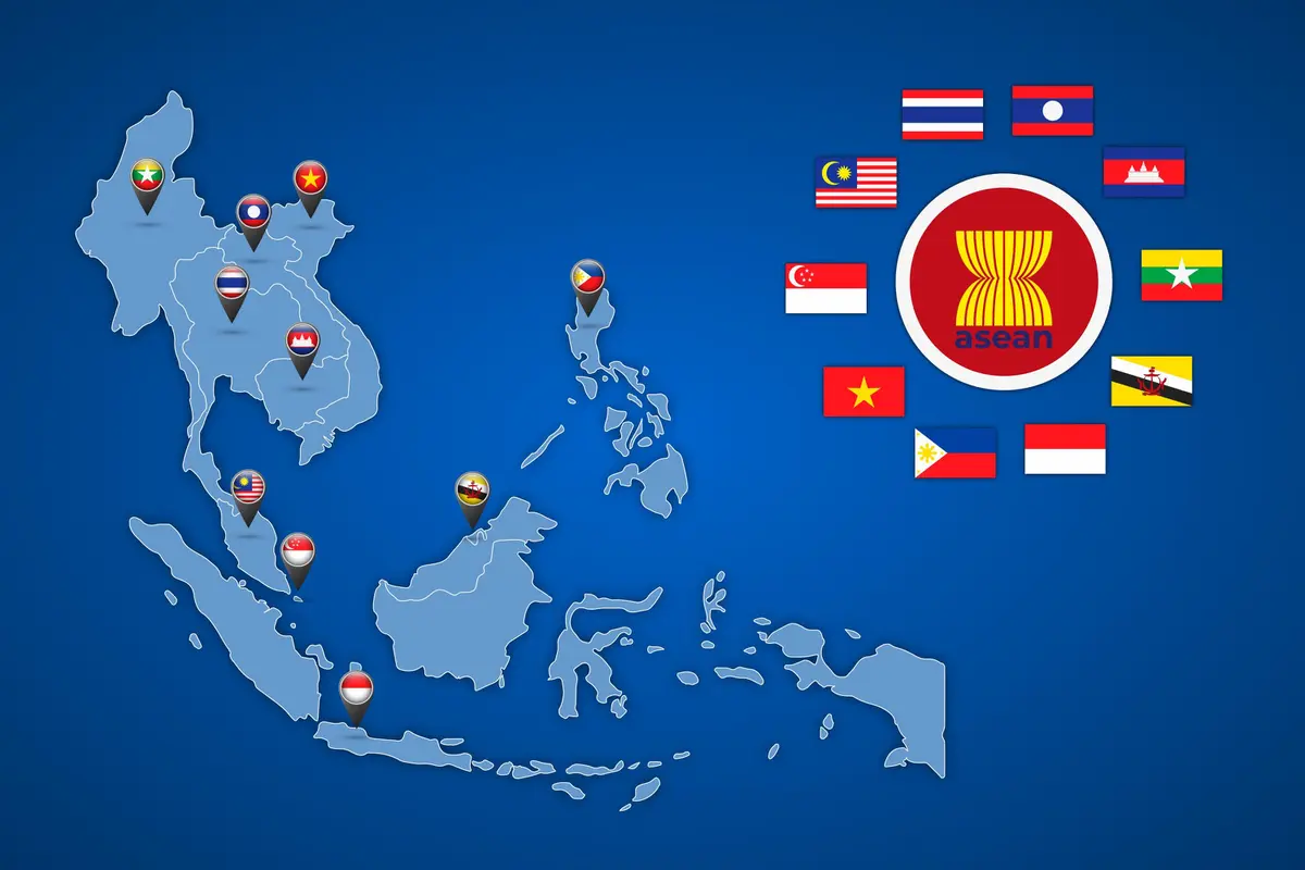 Ilustrasi negara ASEAN