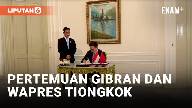 Baru Dilantik, Gibran Bertemu Wapres Tiongkok