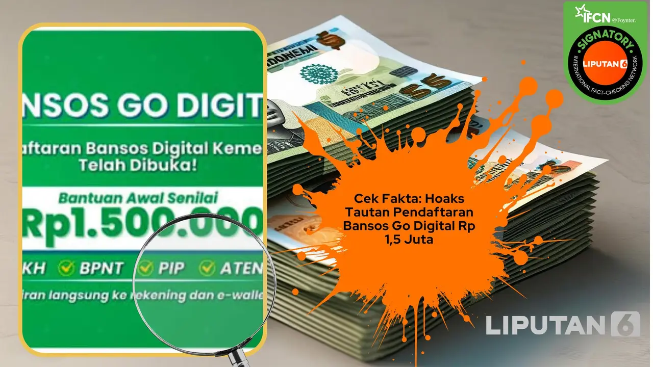 Cek fakta pendaftaran bansos go digital