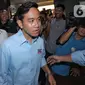 Bakal Calon Wakil Presiden dari Koalisi Indonesia Maju, Gibran Rakabuming Raka saat tiba di Hotel Grand Kemang, Jakarta, Senin (6/11/2023). (Liputan6.com/Angga Yuniar)