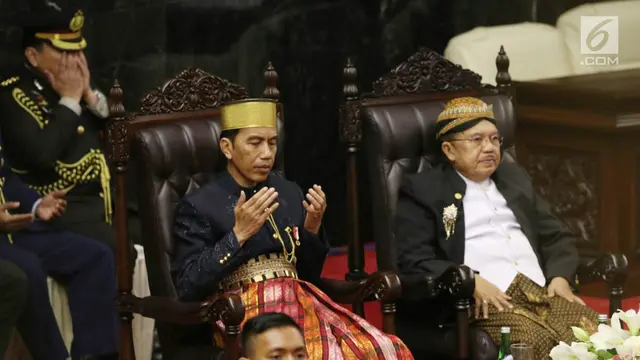 PHOTO: Pidato Ketua MPR Zulkifli Hasan salam Sidang Tahunan MPR RI 2017