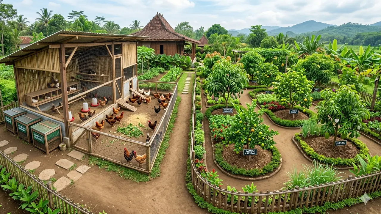 Ide Usaha Ternak Ayam Kampung dan Pohon Buah Mini/Gemini