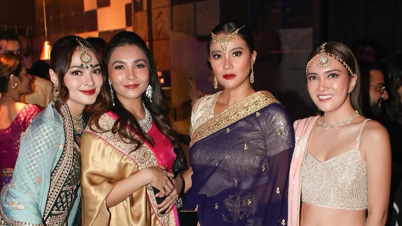 Marcella Zalianty dalam perayaan diwali (Instagram/marcella.zalianty)