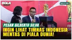 Legenda Brasil Gilberto Silva hadir di FIFA World Cup Trophy Tour 2026 di Jakarta, Kamis (22/1/2026). Duta FIFA ini berharap Timnas Indonesia suatu hari bisa tampil di Piala Dunia, seiring perkembangan sepak bola nasional.
