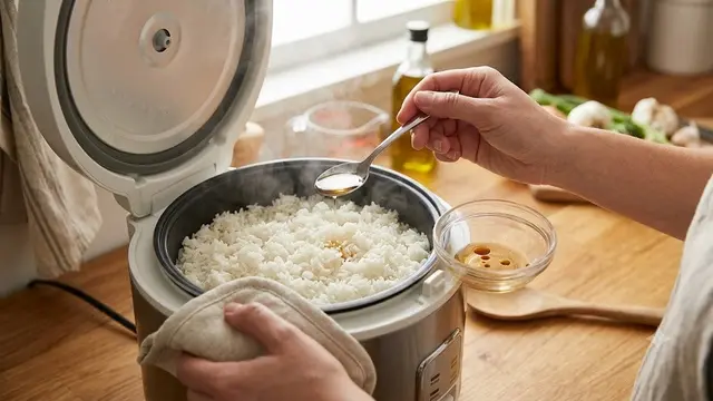 Tambahkan Sedikit Minyak Kelapa atau Minyak Sehat (AI Generated)