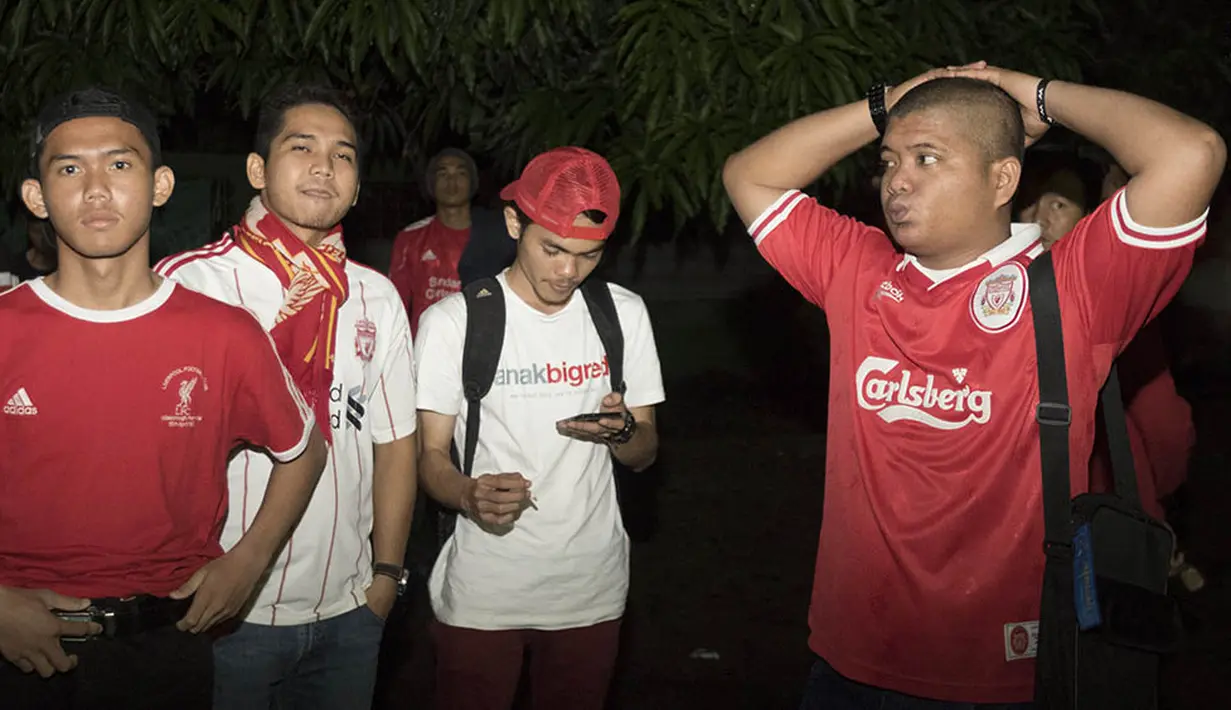 Acara nobar sendiri merupakan kegiatan rutin yang diadakan oleh Bola.com. (Bola.com/Vitalis Yogi Trisna)