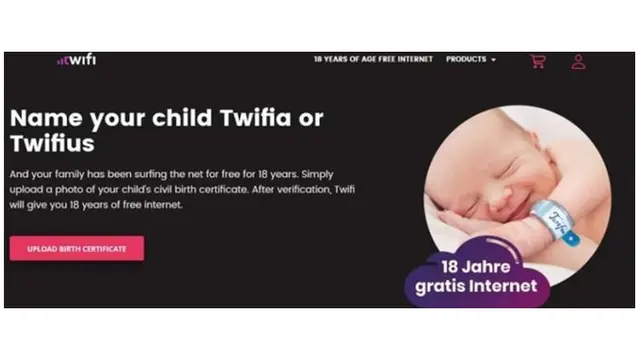 Agar Dapat WiFi Gratis Selama 18 Tahun, Pasangan Ini Rela Ubah Nama Sang Anak