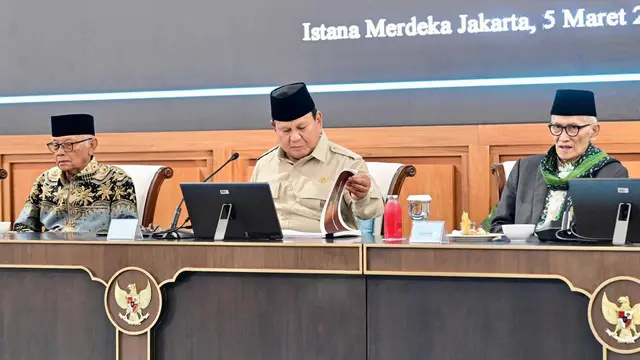 Momen Prabowo Silaturahmi Bareng Ulama, Pendakwah, hingga Pimpinan Ponpes di Istana