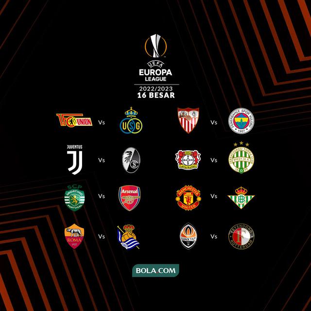 Liga Europa - Ilustrasi 16 Besar Musim 2022-2023