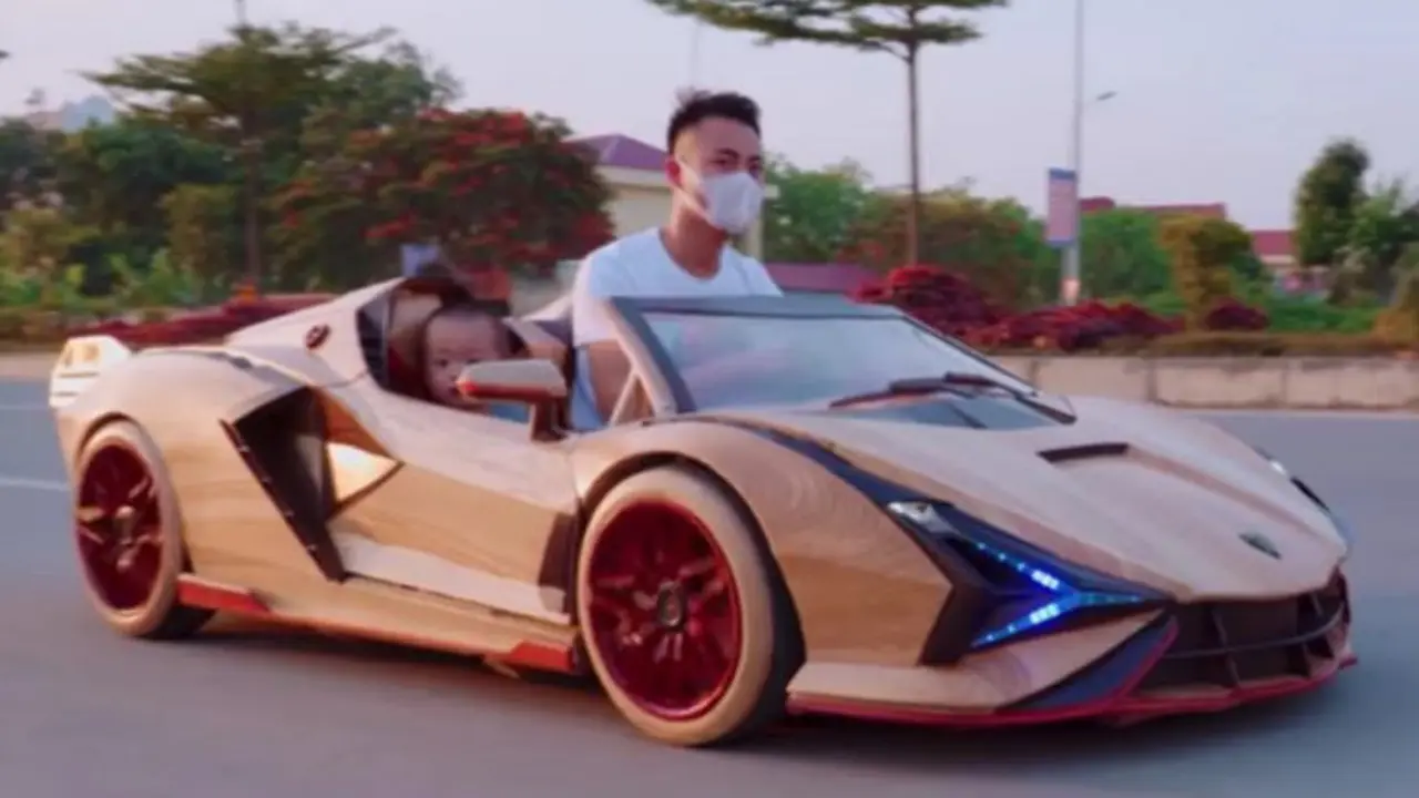 Ini Lamborghini Sian dari Kayu Buatan Tangan (Carscoops)