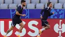 Timnas Prancis mampu melaju jauh hingga babak semifinal, tetapi penampilan anak asuhan Didier Deschamps belum meyakinkan. (AP Photo/Hassan Ammar)
