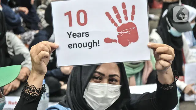 Demo Ratusan Pencari Suaka Afghanistan