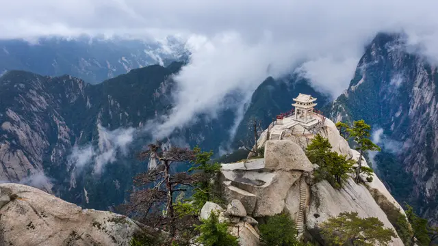 Gunung Huashan di Shaanxi