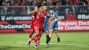 Pesepak bola Timnas Indonesia Ramadhan Sananta melakukan selebrasi usai mencetak gol ke gawang Brunei Darussalam dalam pertandingan Grup A Piala AFF 2022 di Stadion Kuala Lumpur, Malaysia, Senin (26/12/2022). Indonesia mengalahkan Brunei Darussalam dengan skor 7-0. (Liputan6.com/PSSI)