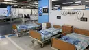 Empat ruang operasi, ruang bersalin dan pusat dialisis adalah beberapa fasilitas yang telah disiapkan oleh Rambam Health Care Campus di Haifa, tiga tingkat di bawah tempat parkirnya. (JACK GUEZ / AFP)