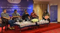 Focus Group Discussion (FGD) terkait rencana larangan total iklan rokok di media yang dilakukan di Ambhara Hotel, Jakarta (21/3/2023).