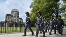 Ratusan ribu orang tewas dalam peristiwa ini. Dan, ini menjadi penggunaan senjata nuklir dalam peperangan pertama dan satu-satunya dalam sejarah. (Richard A. Brooks/AFP)