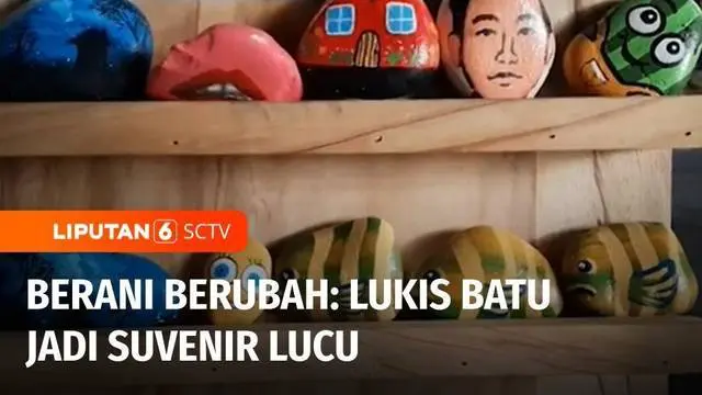 VIDEO: Berani Berubah: Lukis Batu Koral Jadi Suvenir Lucu, Hasilkan Pundi-pundi Cuan