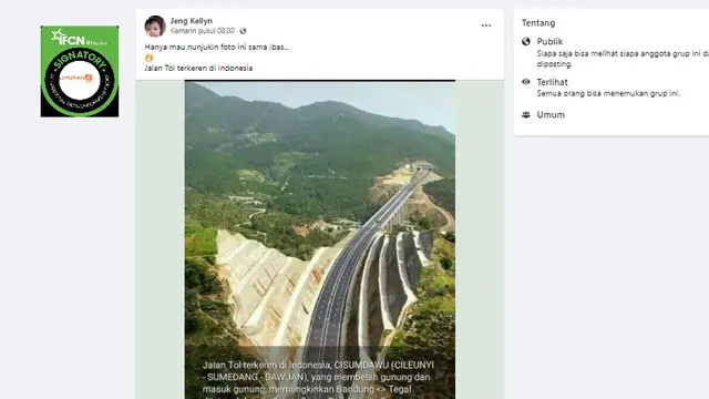 Cek Fakta Liputan6.com menelusuri klaim foto jalan tol terkeren di Indonesia