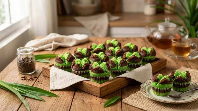 Resep Bolu Kukus Mini Pandan Coklat yang Lembut, Mudah Dibuat di Rumah