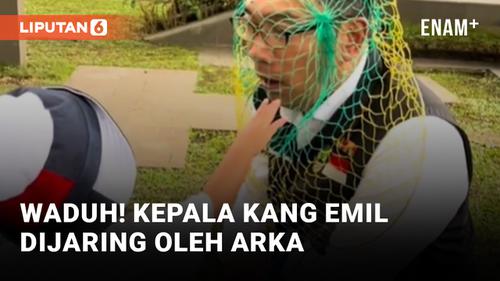 VIDEO: Main Bareng, Arka Jaring Kepala Ridwan Kamil