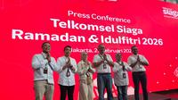 Konferensi pers kesiapan Telkomsel di momen RAFI 2026. Liputan6.com/Iskandar