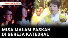 Misa malam Paskah atau Sabtu Suci yang digelar di Gereja Katedral berlangsung khidmat. Dengan tema, Kepedulian Lebih kepada Saudara yang Lemah dan Miskin. Misa digelar dalam dua sesi yang dimulai pada Sabtu sore.