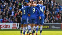 Chelsea menang 1-2 di markas Cardiff City. (AFP/Ben Stansall)