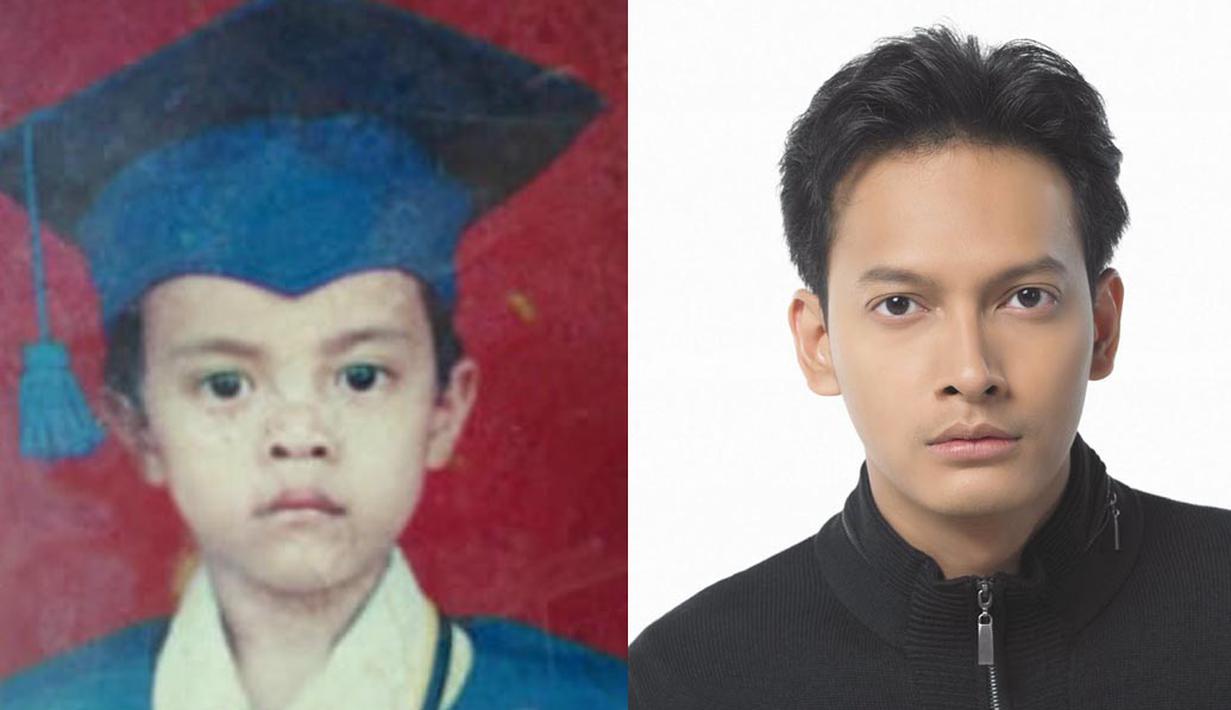 Ini adalah foto Fedi Nuril saat di Taman Kanak-kanak. Ia mengenakan toga berwarna biru. Hanya lekukan bibirnya yang masih terlihat sama (Istimewa)