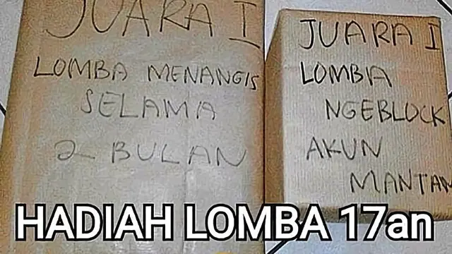 6 Potret Juara 1 Perlombaan Kategori Percintaan Ini Kocak, Bikin Senyum Tipis