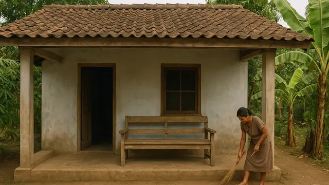 Rumah Kecil Sederhana di Kampung (Foto: ChatGPT)