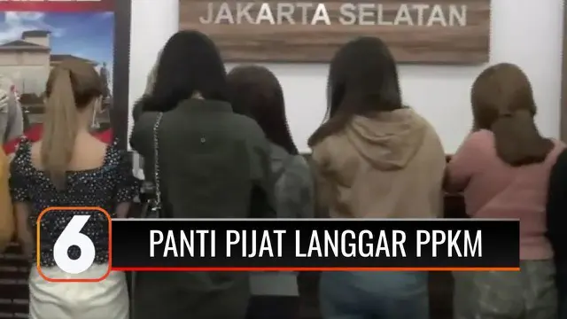 Nekat beroperasi di masa PPKM Darurat, sebuah panti pijat di kawasan Gandaria, Jakarta Selatan, digerebek petugas Reskrim Polres Metro Jakarta Selatan, Senin malam (05/7). Sebanyak 15 wanita terapis dan seorang pengelola diamankan.