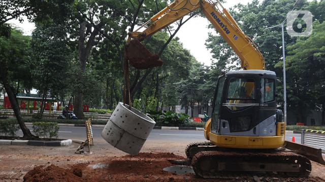 Pengerjaan Sumur Resapan di Kebayoran Baru