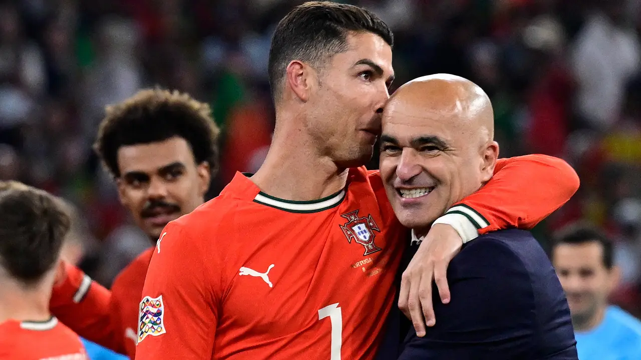 Cristiano Ronaldo dan Roberto Martinez