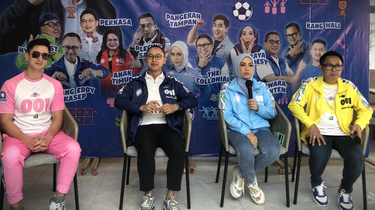 Sekretaris Jenderal DPP PAN Eddy Soeparno bersama sejumlah kader PAN lainnya seperti Zita Anjani,  Eko Hendro Purnomo, dan  Verrell Bramasta.