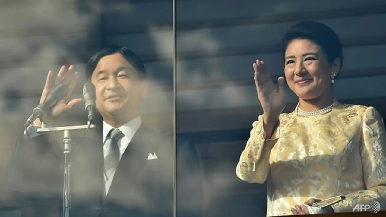Kaisar Jepang Naruhito ketika menyampaikan pidato Tahun Baru.