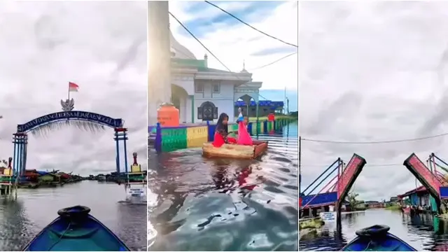 Viral Desa Unik Tanpa Daratan yang Menakjubkan, Bangunan Berdiri di Atas Air
