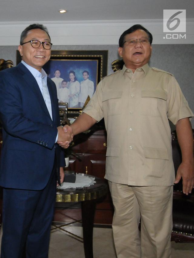 Jelang Pilkada Serentak 2018, Prabowo Subianto Temui Zulkifli Hasan