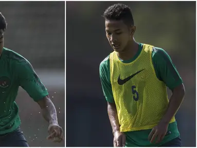 Seleksi Timnas Indonesia U-22 tahap pertama pada 21-23 Februari 2017 lalu menjadi ajang tebar pesona bagi dua wonderkid Persib Bandung, yakni Febri Haryadi dan Gian Zola. (Bola.com/Vitalis Yogi Trisna)