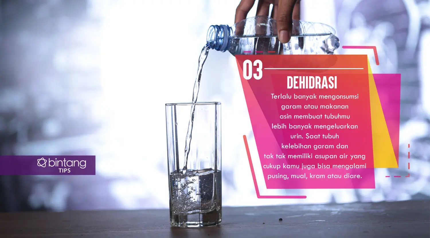 Ini akibatnya kalau kamu kebanyakan konsumsi garam. (Foto: Deki Prayoga, Digital Imaging: M. Iqbal Nurfajri/Bintang.com)
